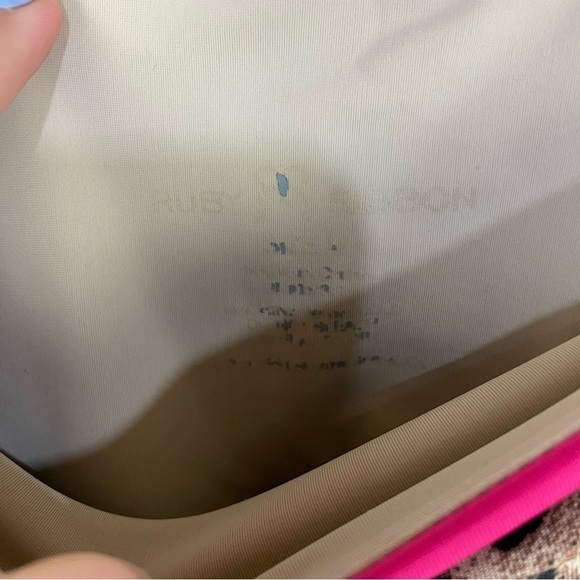 Ruby Ribbon leopard & pink full length leggings shapewear - Picture 3 of 3